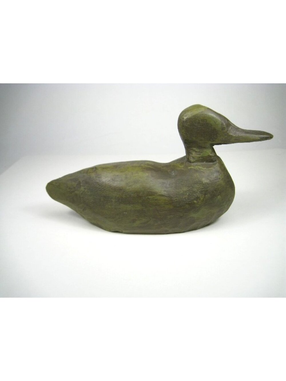 Vintage Handcrafted Wooden Duck Decoy Statue Rustic Decor Folk Art Primitive